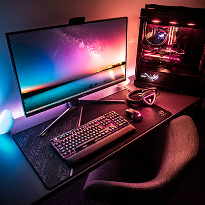 Gaming pc med ASUS Aura RGB