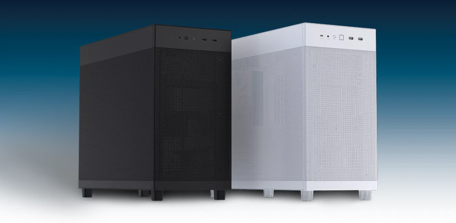 ASUS Prime AP303 kabinetter i sort og hvid farve