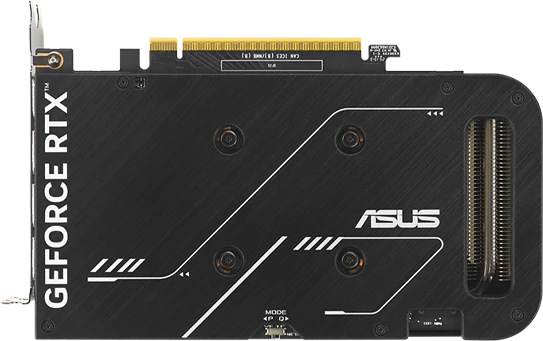 Bagplade på ASUS GeForce RTX 5070 Dual