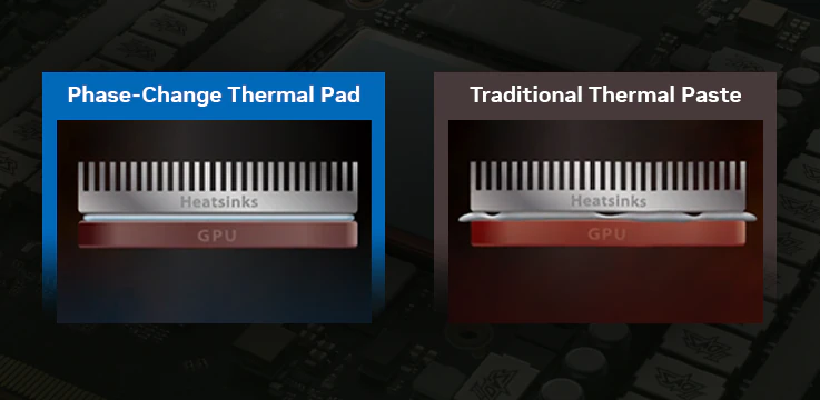 Illustration af termisk pad