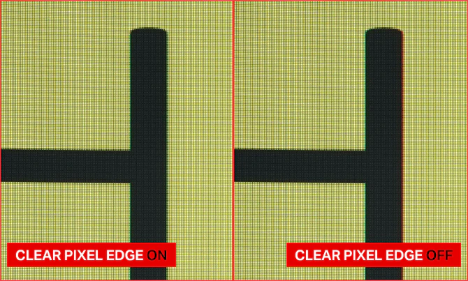 Demonstration af Clear Pixel Edge