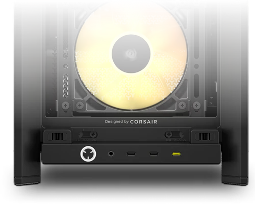 I/O på Corsair FRAME 4000D LCD