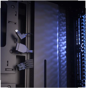 Kabelskjuler indbygget i Corsair Frame 4000D